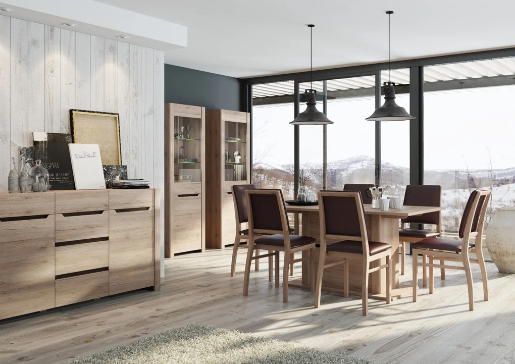 DESIRE 11 zásuvková komoda, dub san remo