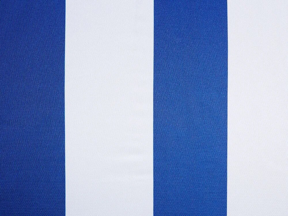 Záhradný slnečník ⌀ 150 cm modrá/biela MONDELLO Beliani