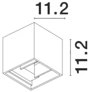 Vonkajšie LED svietidlo Como 11.2 hnedá