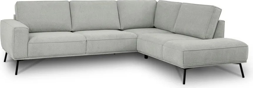 Svetlosivá ženilková rohová pohovka (pravý roh/do L) Amsterdam – Scandic