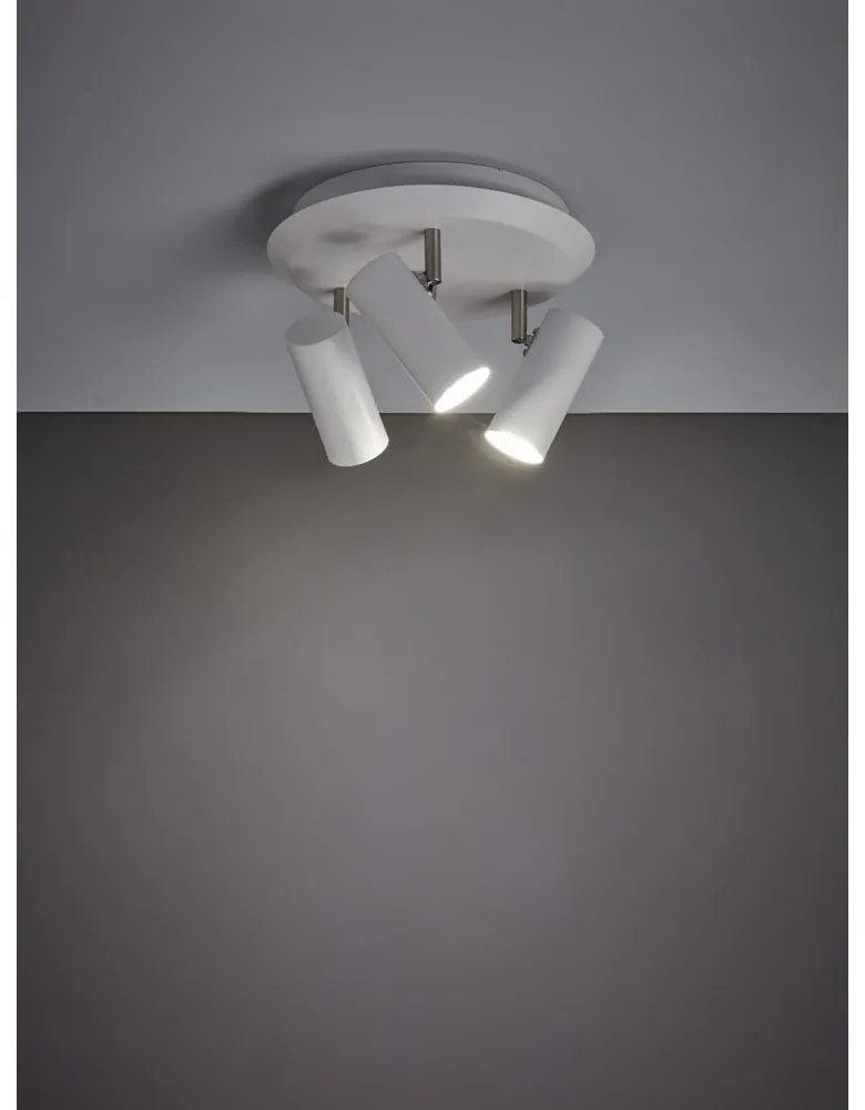 Biele nástenné svietidlo Markslöjd Barcelona Tres