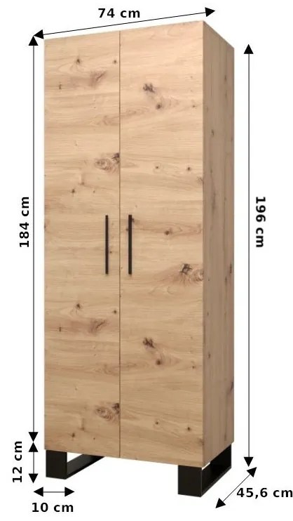 Predsieňová zostava Amanda 1 (dub artisan + ružová). Akcia -20%. Vlastná spoľahlivá doprava až k Vám domov. 1085858