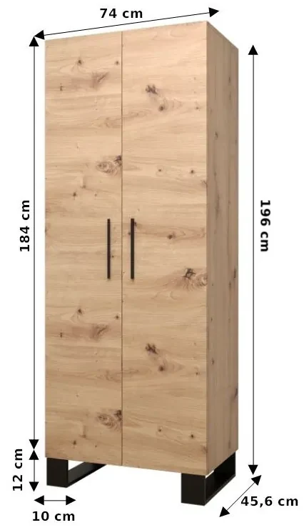 Predsieňová zostava Amanda 6 (dub artisan + modrá). Vlastná spoľahlivá doprava až k Vám domov. 1085907