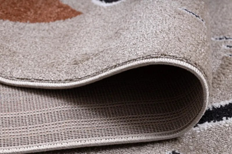 Dywany Łuszczów, Detský kusový koberec Fun Game llama beige, 120x170, béžová, detská izba