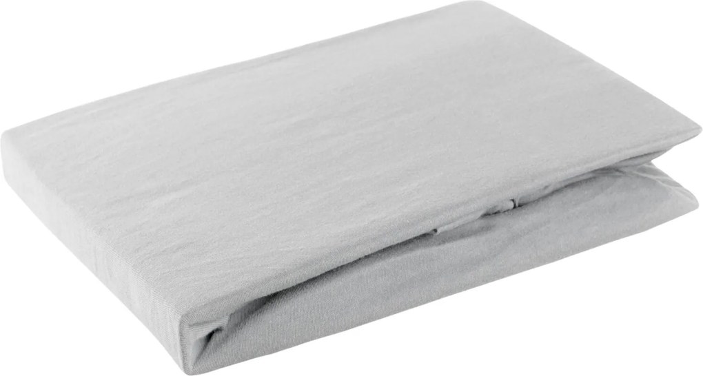 JERSEY PRESTIERADLO 160X200 CM, VÝŠKA 30 CM SIVÉ
