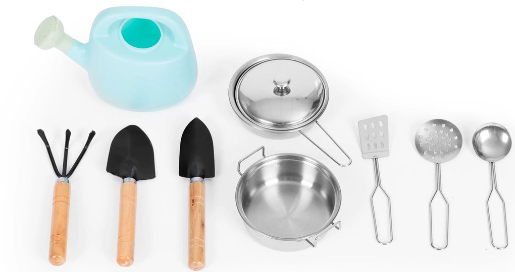 Detská kuchynka ECOTOYS z jedľového dreva