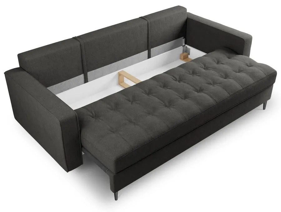 Tmavosivá rozkladacia pohovka Milo Casa Santo