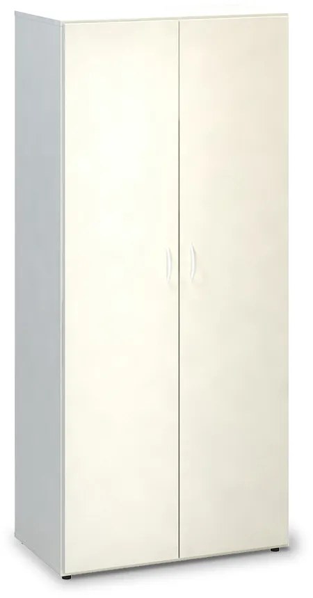 Šatníková skriňa ProOffice 80 x 47 x 178 cm, biela
