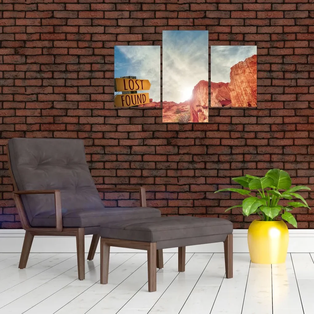 Obraz ukazovateľa s nápisom (90x60 cm)