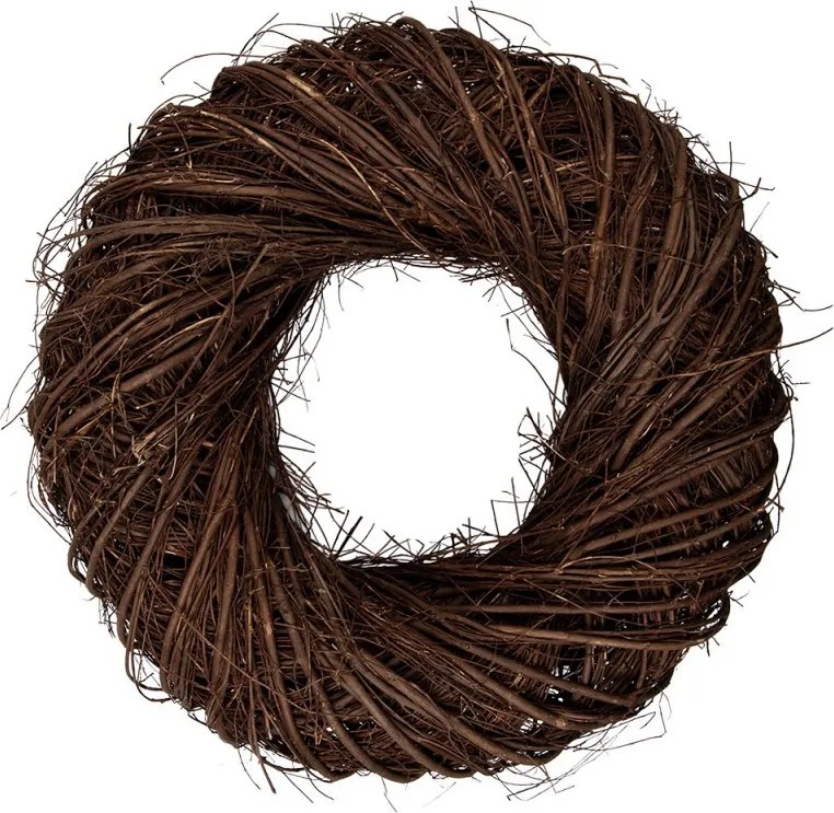 Prírodný hnedý prútený veniec Woodly XL - Ø 50*13 cm