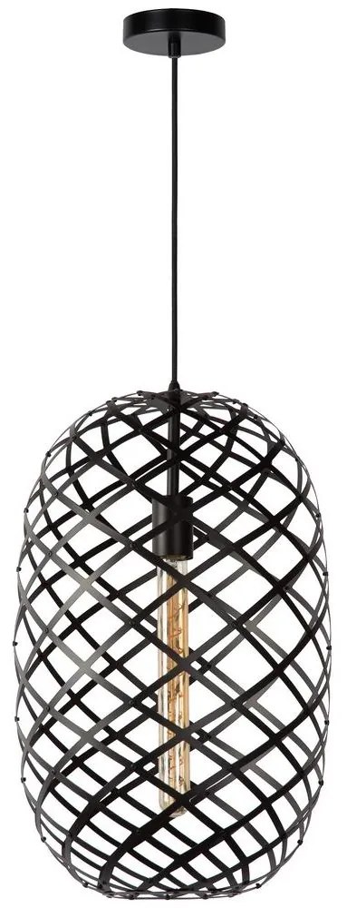 Lucide 21417/32/30 - Luster na lanku WOLFRAM 1xE27/60W/230V čierna
