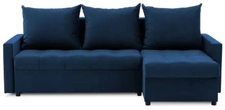 Rohová rozkladacia sedacia súprava VERONA Namornícka modrá