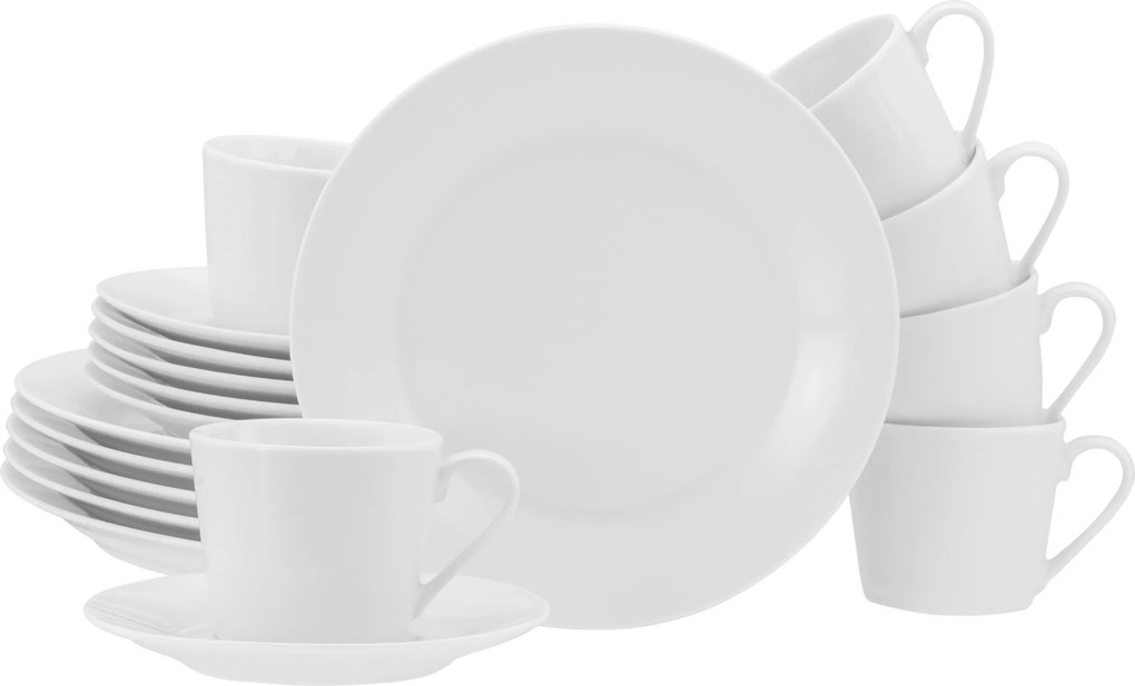 XXXLutz KÁVOVÝ SERVIS Base Weiß 18-dielne Creatable - Online Only bytové doplnky - 007768067701