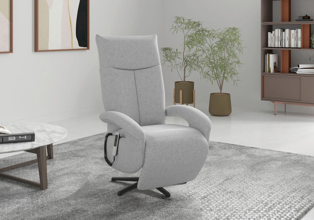 XXXLutz RELAXAČNÉ KRESLO, textil, svetlosivá Sit & More - Online Only obývacie izby - 00014401325K