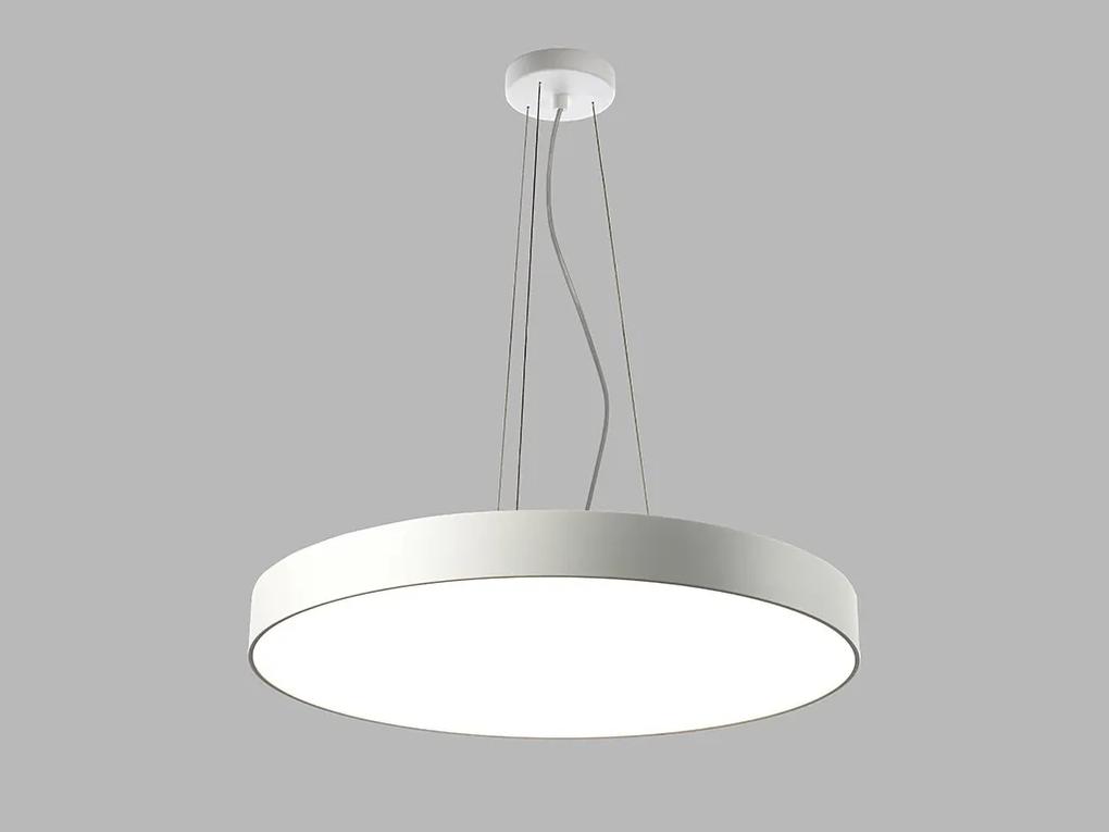 LED2 Závesné LED osvetlenie na lanku RINGO, 54W, teplá biela, okrúhle, biele