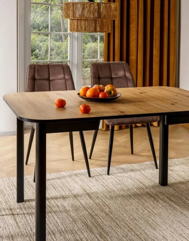 Stolička Chic Velvet cappuccino – čierne nohy