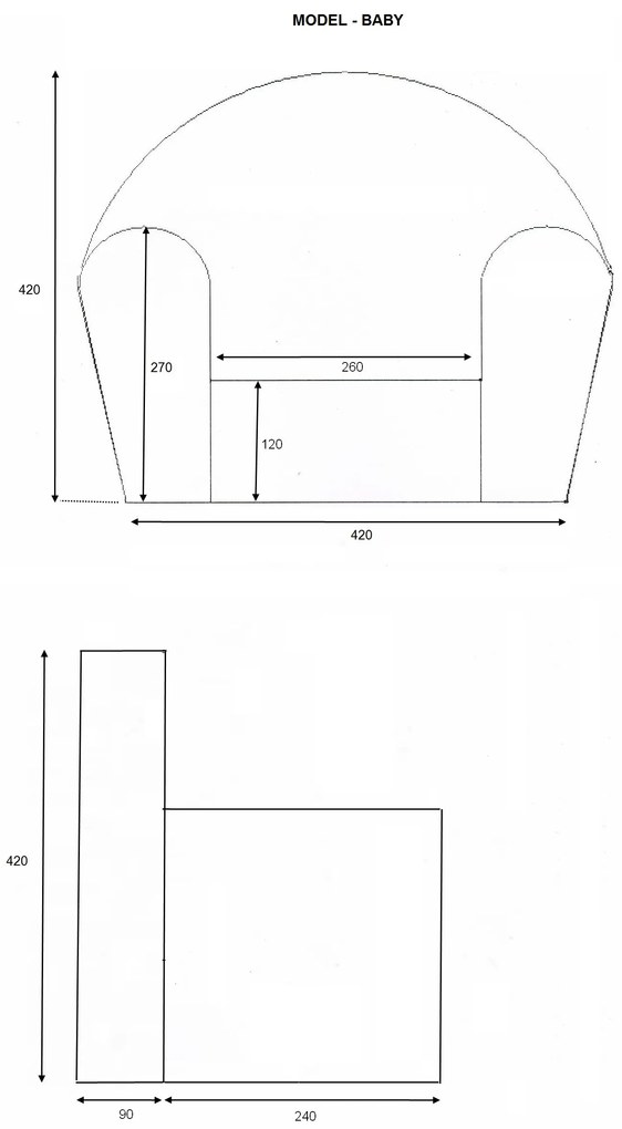 Detské kresielko MINI - VÍLA