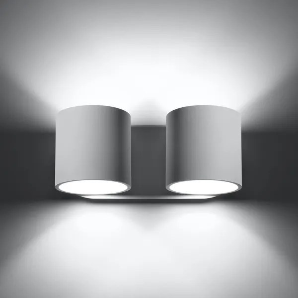 Sollux SL.0659 - Nástenné bodové svietidlo ORBIS 2xG9/40W/230V biela