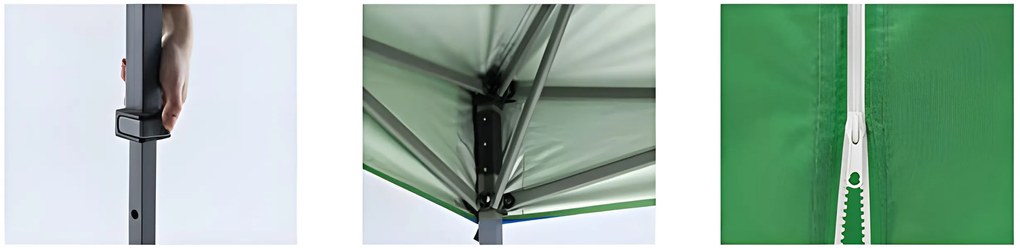 Záhradný pavilónový stan 3x3 m, automaticky rozkladací, MultiGarden