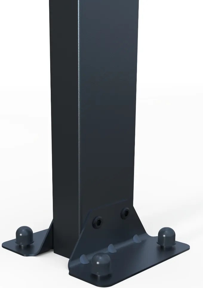 Hliníková pergola BestBerg PZ-13A / 13 m² / sivá