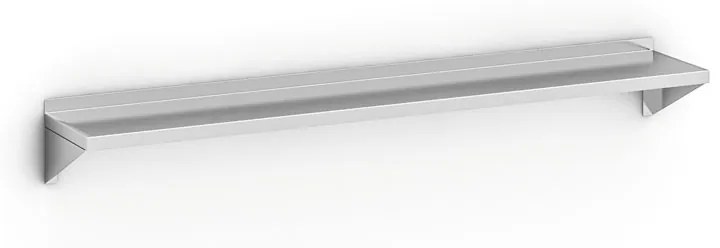 Nástenná nerezová polica, 1800 x 300 mm