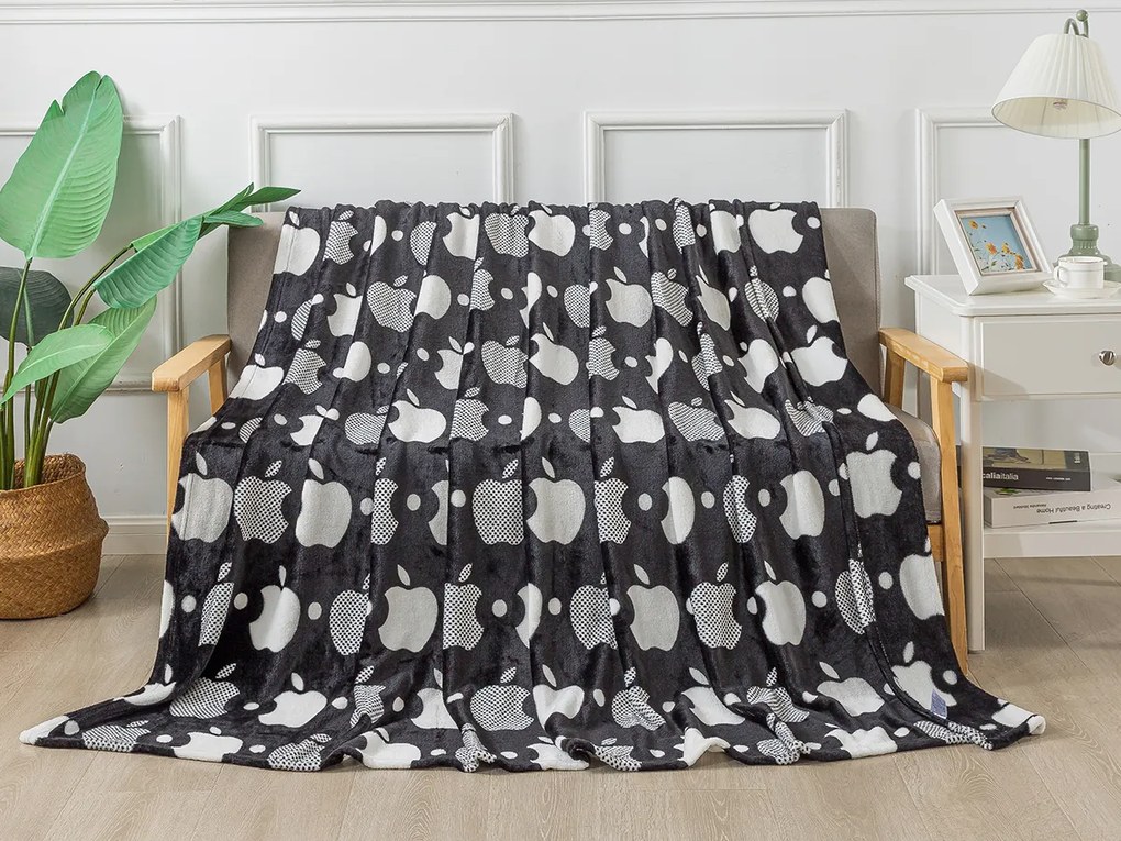 XPOSE® Mikroplyšová deka APPLELOVE 140x200 cm