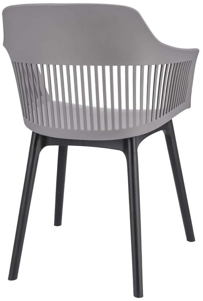 Dekorstudio Balkónové sedenie CORNIDO sivé - 2x stolička + 1x stôl