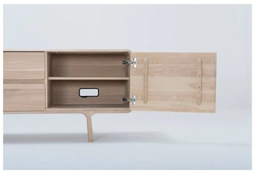 TV komoda z masívneho dubového dreva Gazzda Fawn