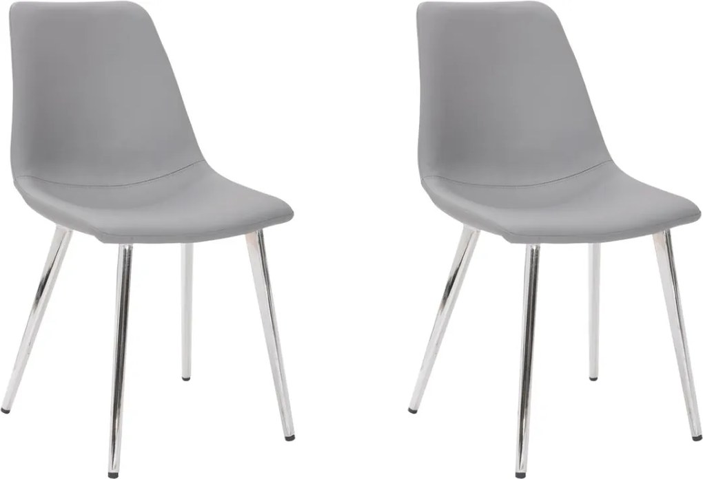 2x Stolička Hawaj CL-18062 svetlo šedá
