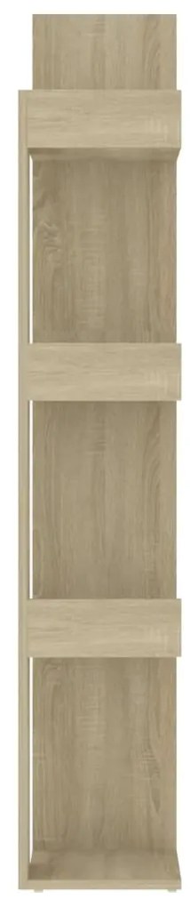 Knižnica, dub sonoma 86x25,5x140 cm, kompozitné drevo