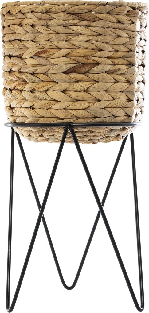 KVETINÁČ Z MORSKEJ TRÁVY SO STOJANOM AYA NATURAL SADA 2KS 54X25 CM+43X20 CM HNEDÁ