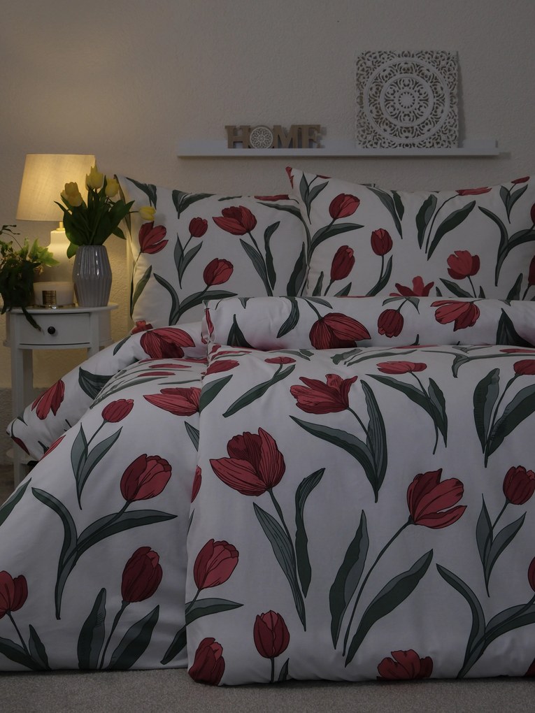 Bavlnené obliečky Renforcé – Tulipány