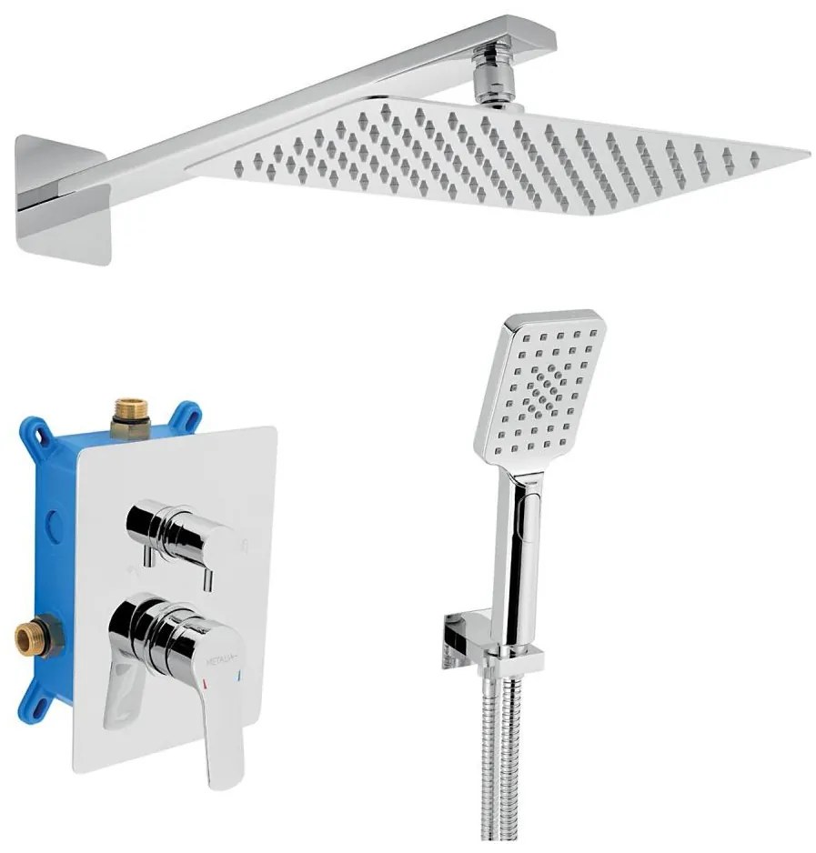 Novaservis - Sprchová sada s podomietkovou batériou METALIA ECO lesklý chróm