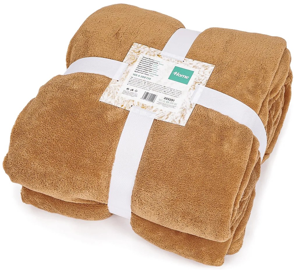 4Home Baránková deka hnedá, 150 x 200 cm