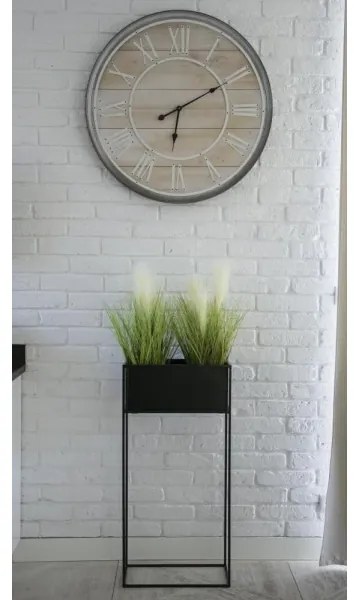 Stojan na kvety 90x44 cm čierna