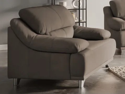 Kreslo Maranello, hnedo-béžová koža%