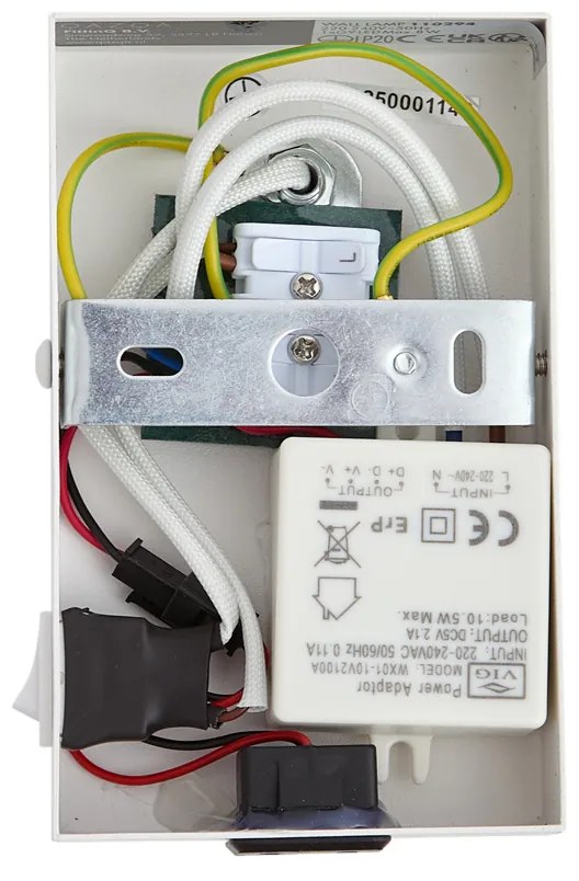 Moderné nástenné svietidlo biele nastaviteľné s USB-C - Croft