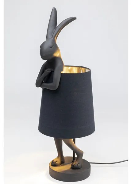 Rabbit stolná lampa 68 cm čierna