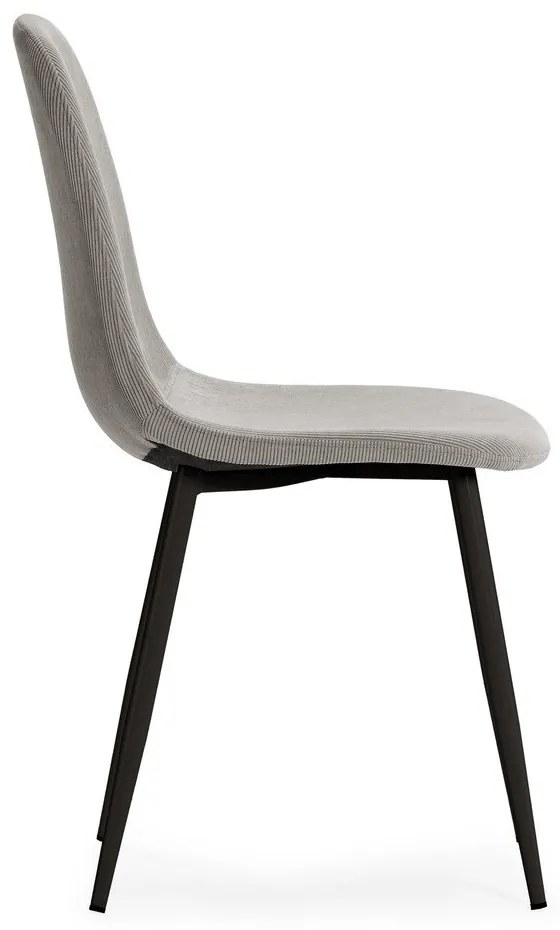 Svetlosivé čalúnené jedálenské stoličky v súprave 4 ks Minka – Marckeric