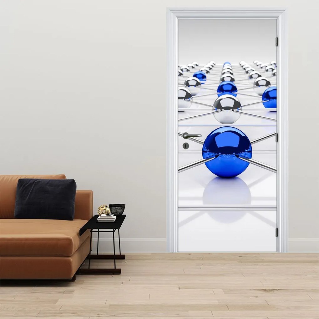 Fototapeta na dvere - Pospájané gule (95x205cm)