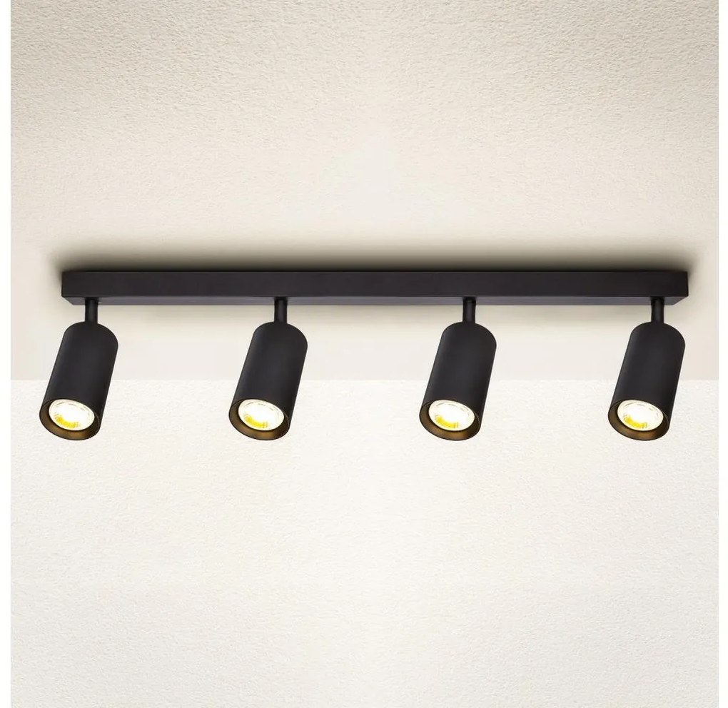 Brilagi - LED stmievateľné bodové svietidlo SELE 4xGU10/6,5W/230V čierna LEDBG0627