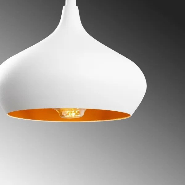 Luster na lanku DODO 1xE27/40W/230V biela