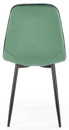 Jedálna stolička KINDREL 1 ks tmavozelená