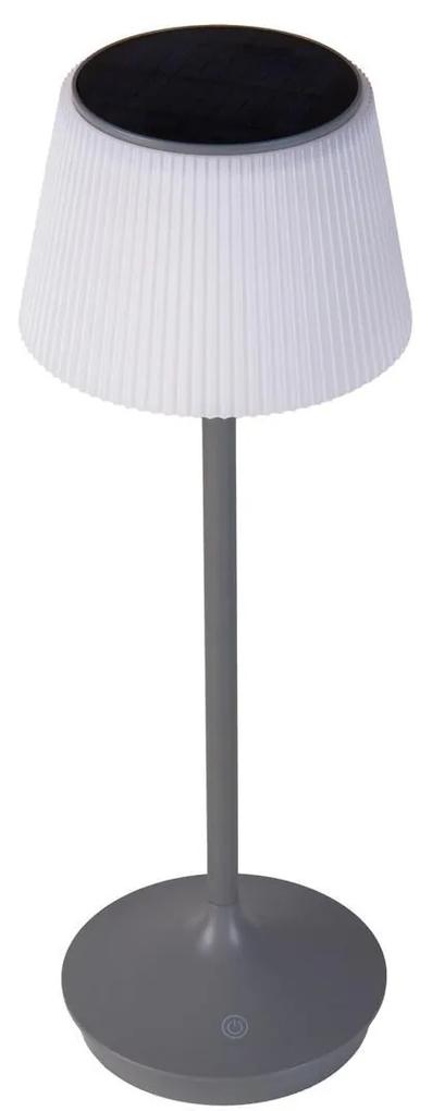 Stolová lampa „Ceri Grey", Ø 13, výš. 38 cm