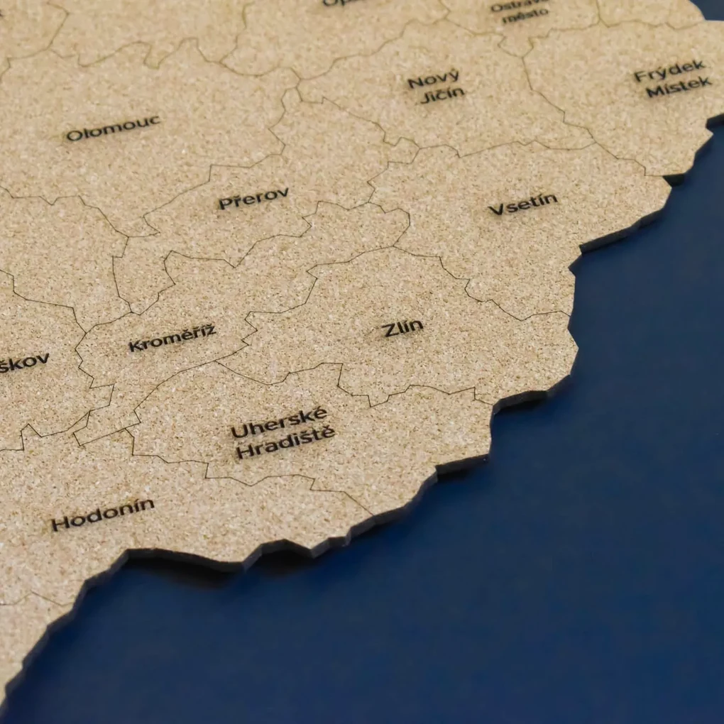 DUBLEZ | Korková mapa okresov Česka