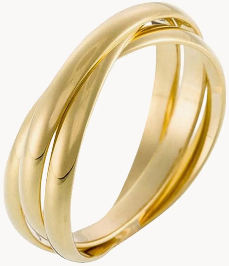 Prsteň zo žltého zlata Saturna