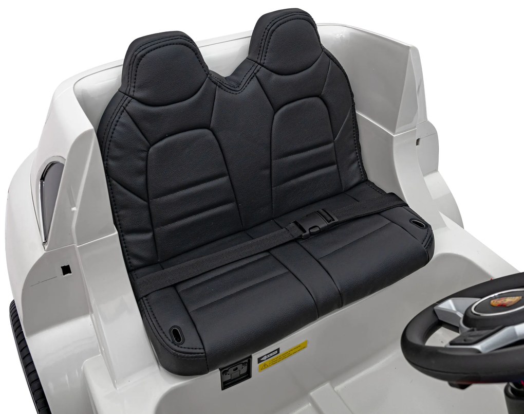 RAMIZ Elektrická autíčko Porsche Cayenne S - biele - 4x25W- BATÉRIA - 12V7Ah - 2024