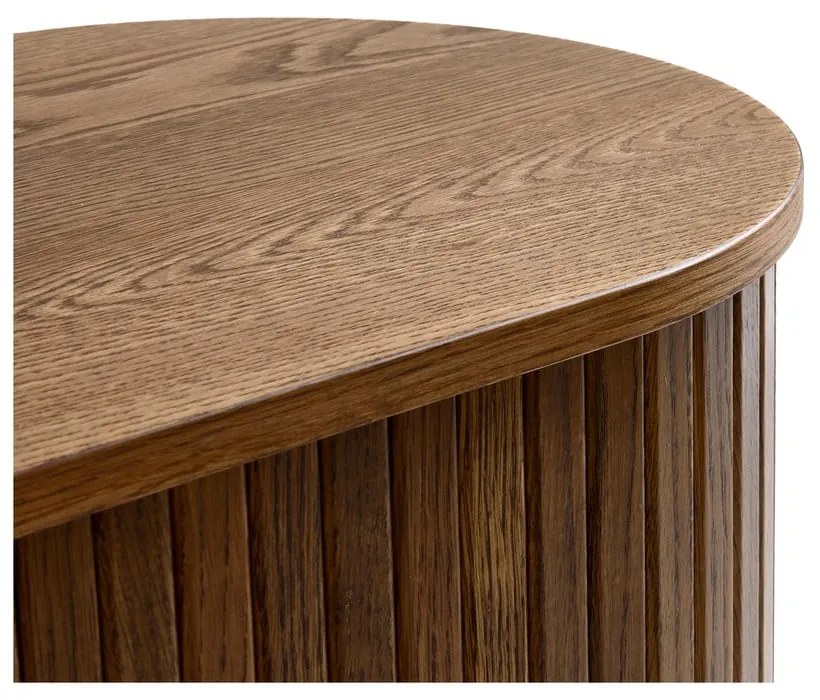 Hnedý TV stolík v dekore duba 180x56x45 cm Nola – Unique Furniture