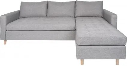 Rohová pohovka FIRENZE 219 cm polyester, světle šedý House Nordic 1301500