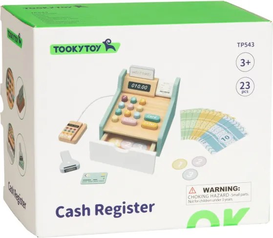 Drevená pokladňa Tooky Toy TP543